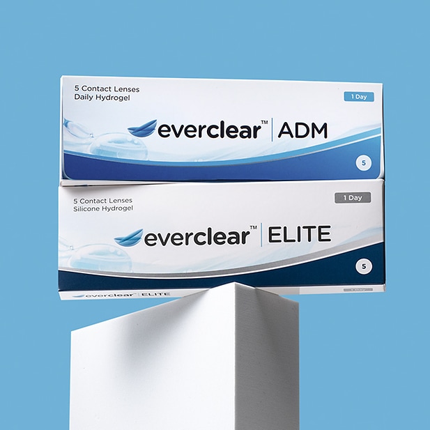 Lensbest-Probepackungen von everclear ELITE und everclear Kontaktlinsen