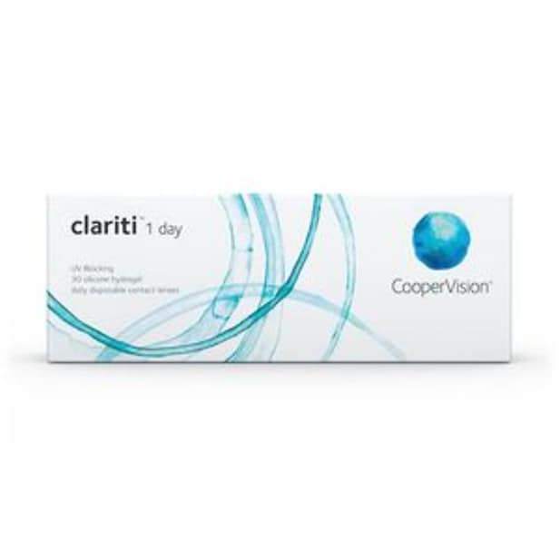 Eine Packung Clariti 1 Day Kontaktlinsen