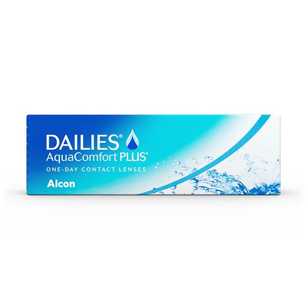 Eine Packung Dailies AquaComfort Plus Kontaktlinsen